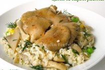 Risotto cu ciuperci pleurotus